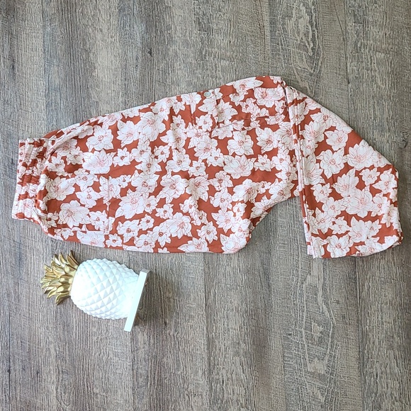 Acacia Cambodia Harem Silk Pants - Rust Magnolia - Picture 3 of 8